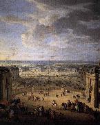 John Martin The Stables Viewed from the Chateau at Versailles Spain oil painting artist